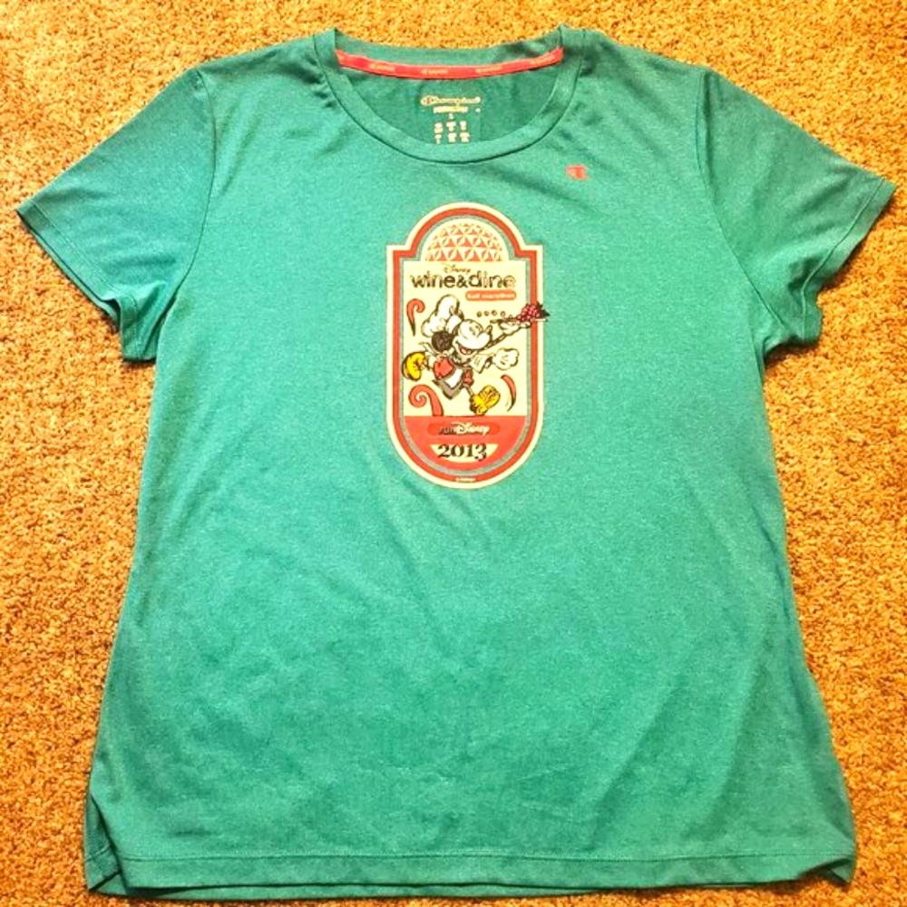 Run Disney Wine & Dine 2013 Collectible Shirt Large